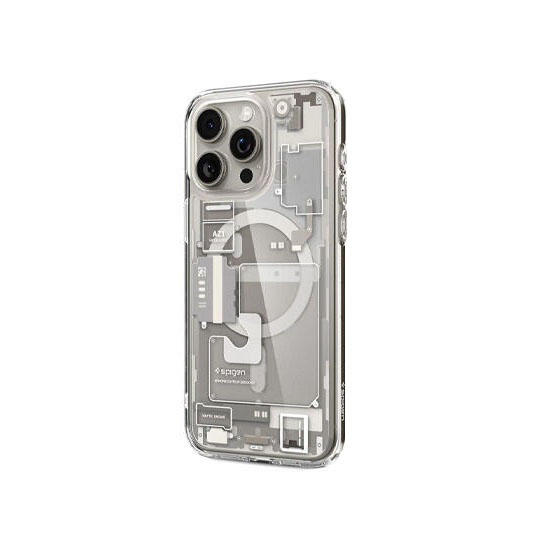 Spigen Zero One Ultra Hybrid MagFit Case For Apple iPhone 15 Pro ACS07216 White Titanium