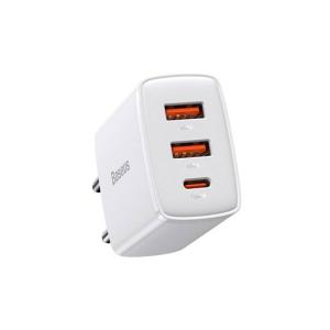 Baseus Compact Quick Charger 2U C 30W EU CCXJE02 White