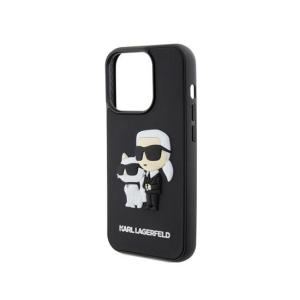 Karl Lagerfeld 3D Rubber Case NFT Karl  Choupette for iPhone 15 Pro KLHCP15L3DRKCNK