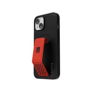 Levelo Morphix Gripstand PU Leather Case for iPhone 14 Plus Red