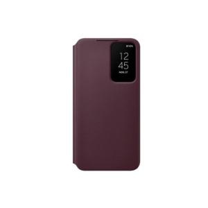 Smart Clear View Cover for Samsung S22 Burgundy