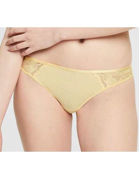 ESPRIT - Brazilian shorts with patterned lace