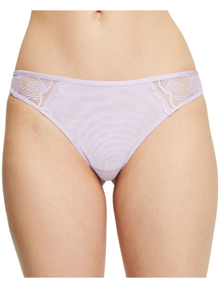 ESPRIT - Brazilian shorts with patterned lace