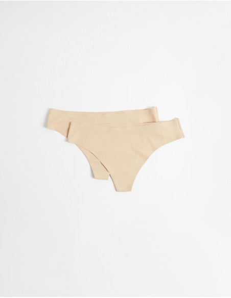 MO Fashion - PACK 2 LASER CUT THONG BRIEFS