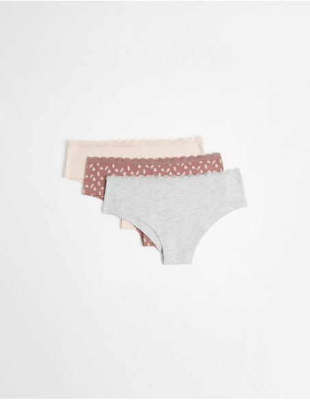 MO Fashion - PACK 3 HIPSTER BRIEFS