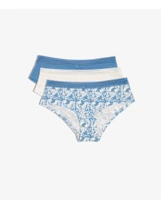 ETAM - JACKIE LACE BLUE - 3 SHORTIES