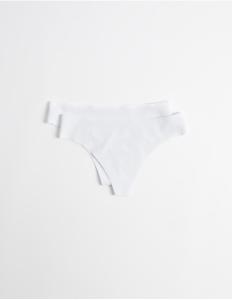 MO Fashion - PACK 2 LASER CUT THONG BRIEFS