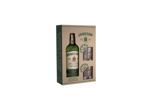 ირლანდიური ვისკი John Jameson (სასაჩუქრე, 2 ჭიქით) - 0.7L