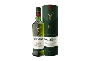 შოტლანდიური ერთალაოიანი ვისკი Glenfiddich, 12 წლიანი - 1L