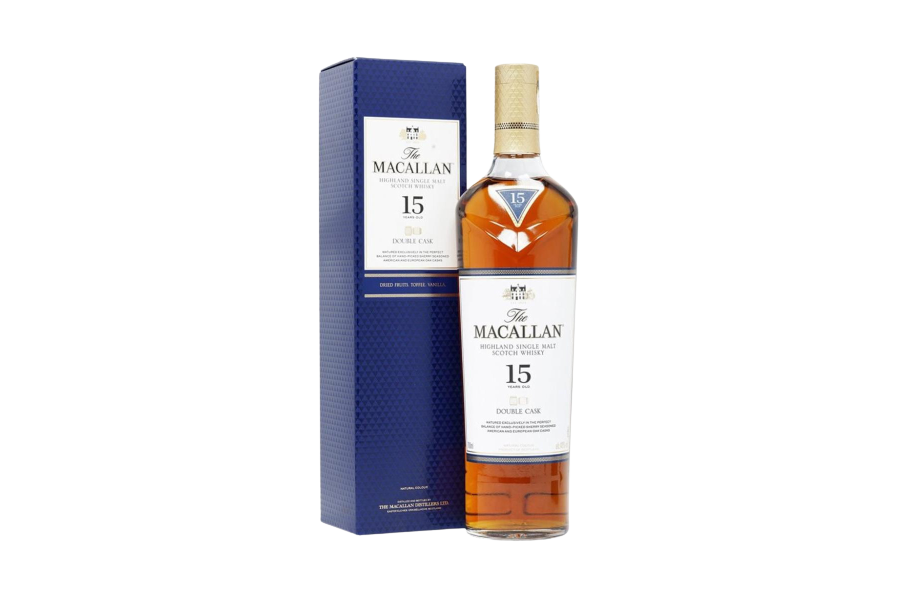 ერთალაოიანი შოტლანდიური ვისკი Macallan Double Cask, 15 წლიანი - 0.7L