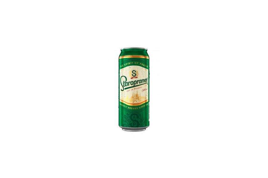 ლუდი Staropramen - 0.5L - ქილა