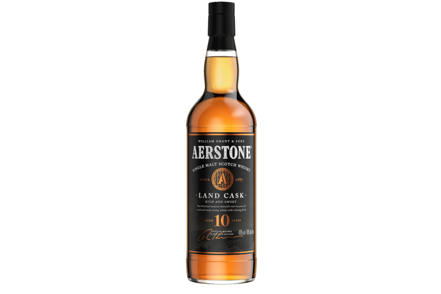 შოტლანდიური ერთალაოიანი ვისკი Aerstone Land Cask, 10 წლიანი - 0.7L
