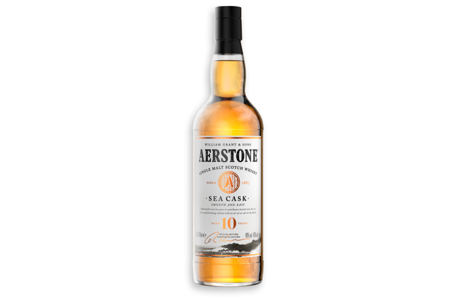 შოტლანდიური ერთალაოიანი ვისკი Aerstone Sea Cask, 10 წლიანი - 0.7L