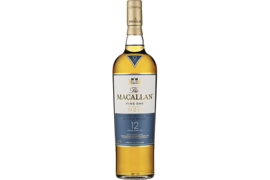 შოტლანდიური ერთალაოიანი ვისკი Macallan Fine Oak, 12 წლიანი - 0.7L