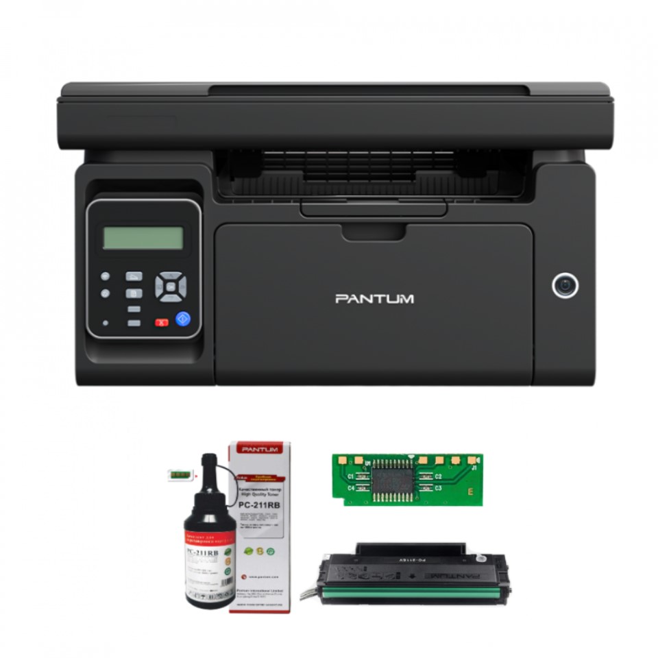 M6500W  + PC-211EV cartridge  1600 page + PC-211RB toner + chip