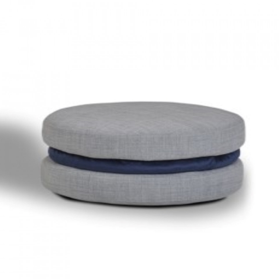 Calia Italia Macaron Pouf Grey