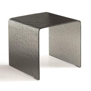 Calia Italia Coffee table Plinio 45X45X48 Vetro/Fume (040)