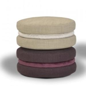 Calia Italia Macaron Pouf Purple