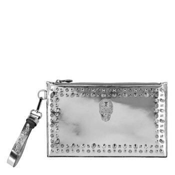 Skull Crystal Studded Clutch