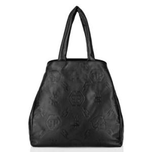 Embossed Monogram Maxi Leather Tote Bag