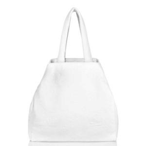 Embossed Monogram Maxi Leather Tote Bag