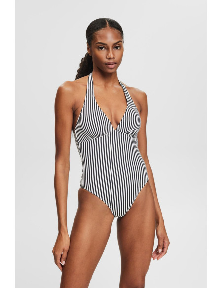 ESPRIT - Striped Halterneck Swimsuit