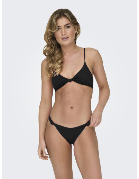 ONLY - ONLSIENNA RIB KNOT BIKINI BRAZILIAN