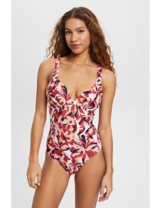 ESPRIT - Carilo beach padded swimsuit with floral print