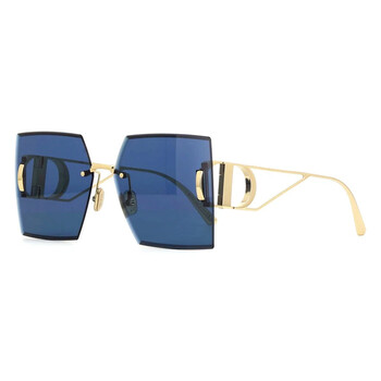 30MONTAIGNE S7U Blue Mirror Square Sunglasses CD40101U 10V