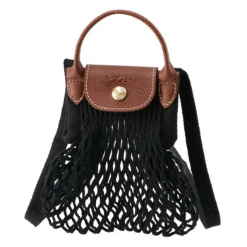 Filet Mesh Le Pliage XS Bag In Black