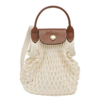 Filet Mesh Le Pliage XS Bag In Ecru