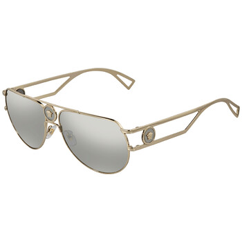 Light Grey Mirror Silver Pilot Sunglasses VE2225 12526G