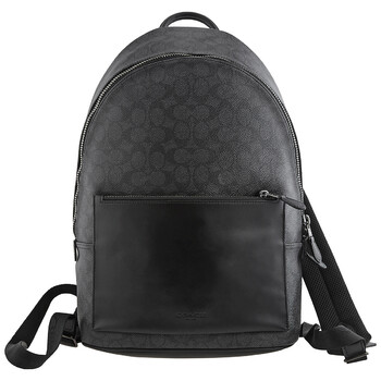 Metropolitan Soft Backpack In Signature Canvas  Charcoal