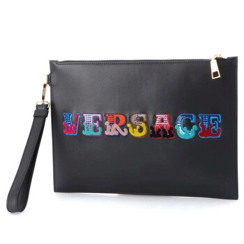 Multicolor Rainbow Logo Clutch Bag