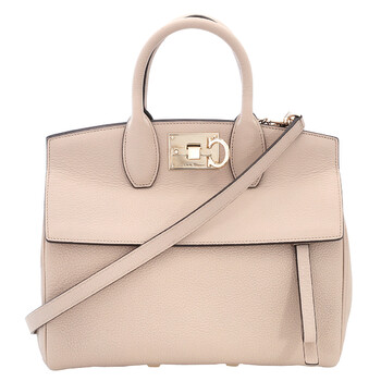 Salvatore Ferragamo Studio Leather Top Handle Bag