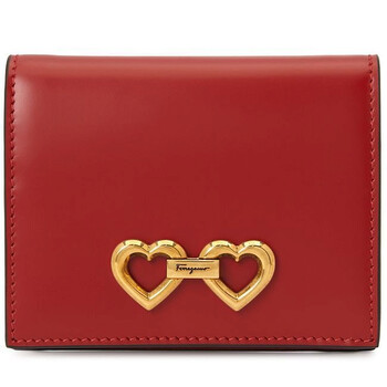 Salvatore Ferragamo The Gancini St. Valentine Wallet in Red