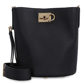 Salvatore Ferragamo The Studio Bucket Bag  Black