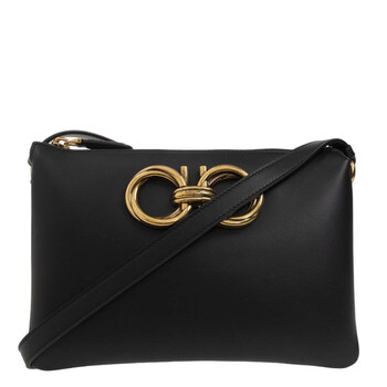 Salvatore Ferragamo Trapezio Mini Bag In Black