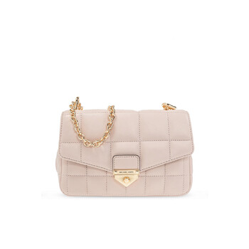 Soft Pink Soho Small Quilted Leather Shoulder Bag