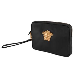 BlackGold Medusa Plaque Clutch Bag