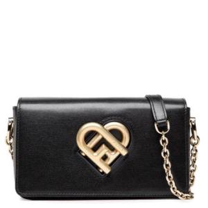 Black Mini Joy Leather Crossbody Bag