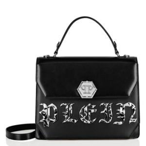 Black Superheroine Gothic Plein Top Handle Bag