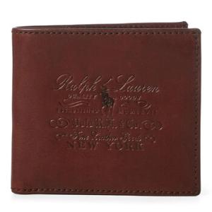 Brown Leather Polo Heritage Logo Wallet