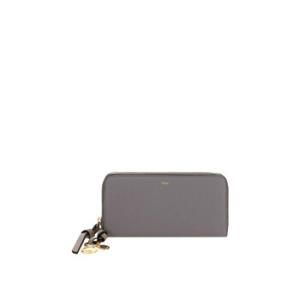 Cashmere Grey Alphabet Long Wallet