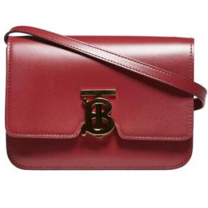 Crimson Small Leather Tb Bag