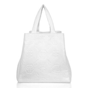Embossed Monogram Tote Bag