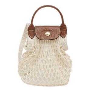 Filet Mesh Le Pliage XS Bag In Ecru