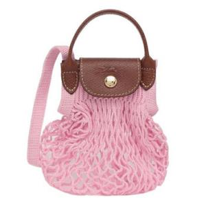 Filet Mesh Le Pliage XS Bag In Pink