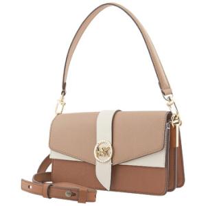 Greenwich Colorblock Saffiano Leather Shoulder Bag