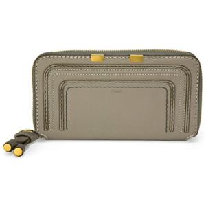 Marcie Zip Around Leather Wallet  Cashmere Grey